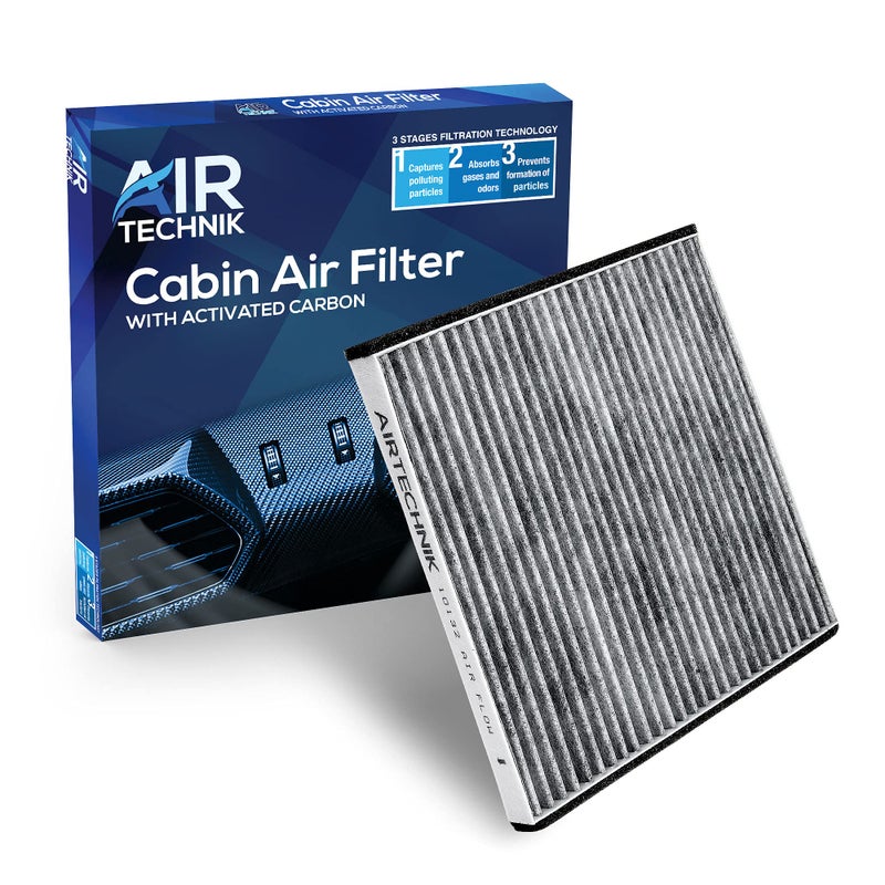 AirTechnik فلتر هواء المقصورة AirTechnik CF10132 مع كربون نشط | يناسب لكزس ES330، GX470، RX350، RX400H، تويوتا أفالون، كامري، سيينا، سولارا - 87139-06030 - Image 1